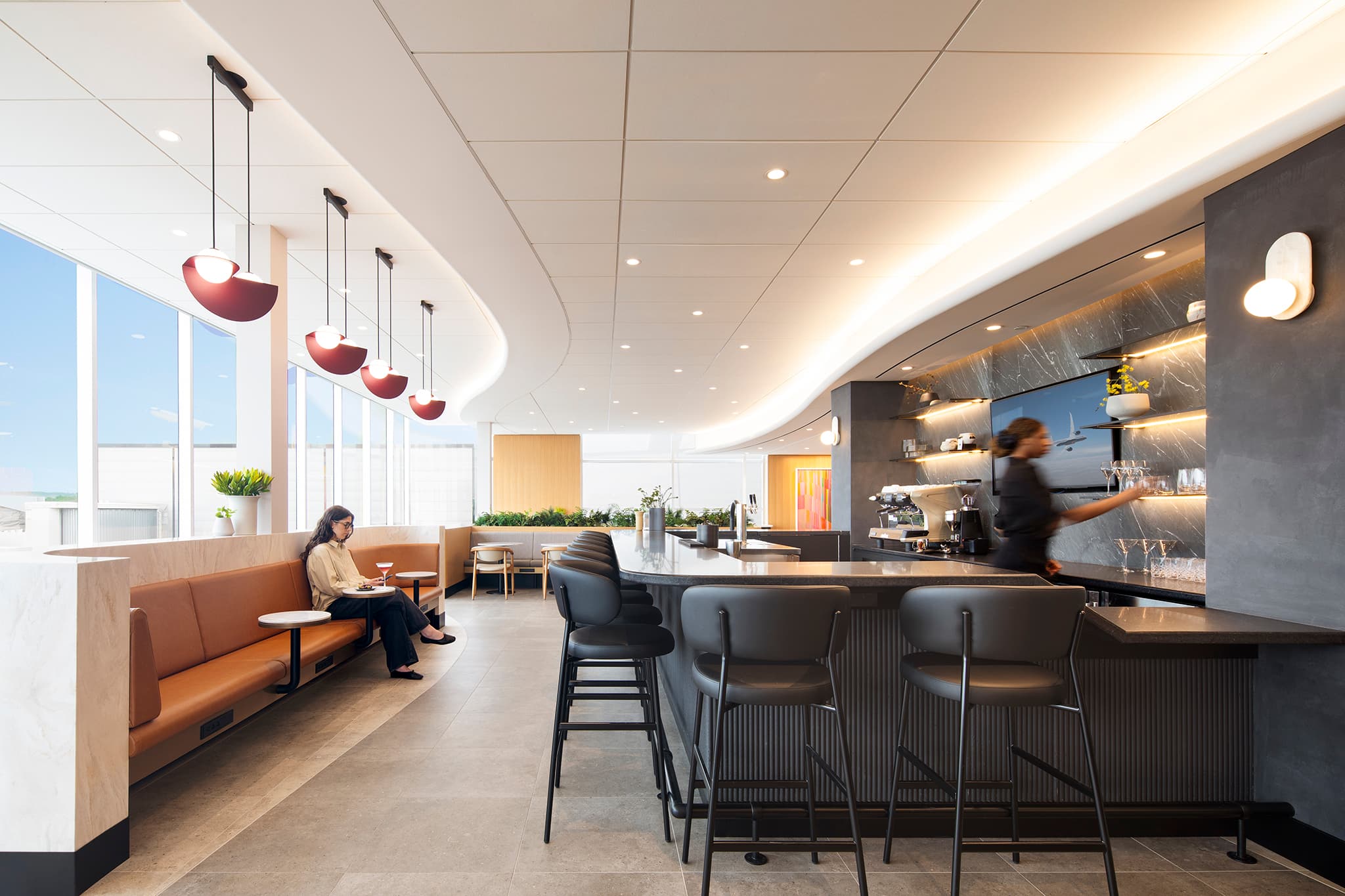 The new Air Canada Café at Québec City Jean Lesage International Airport
